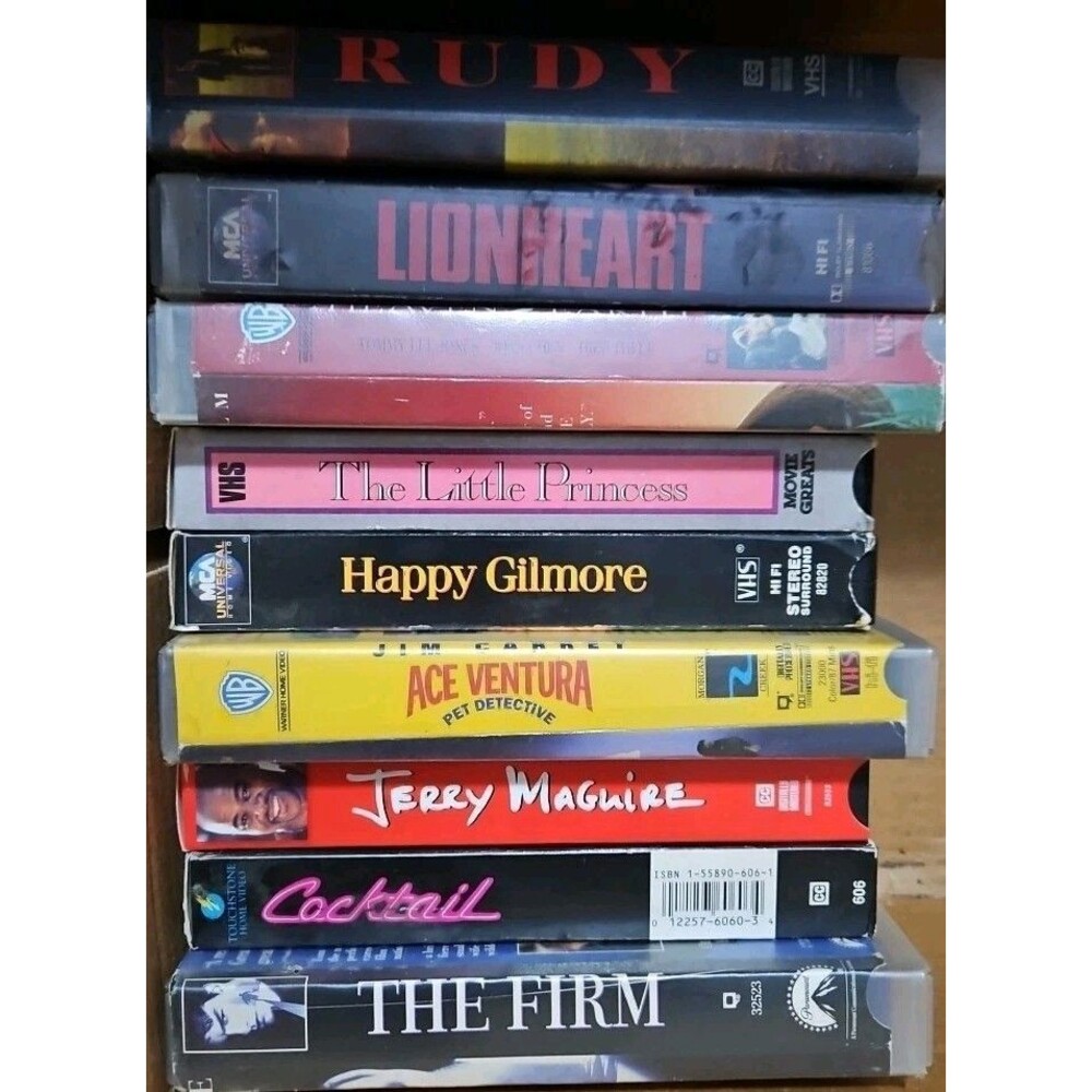 Vtg VHS Lot 28 Classics Tom Cruise Rental Clamshells Blockbuster HEB Randall's